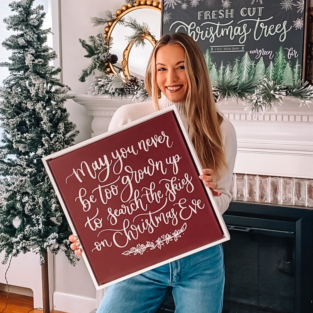 Search The Skies Canvas Sign