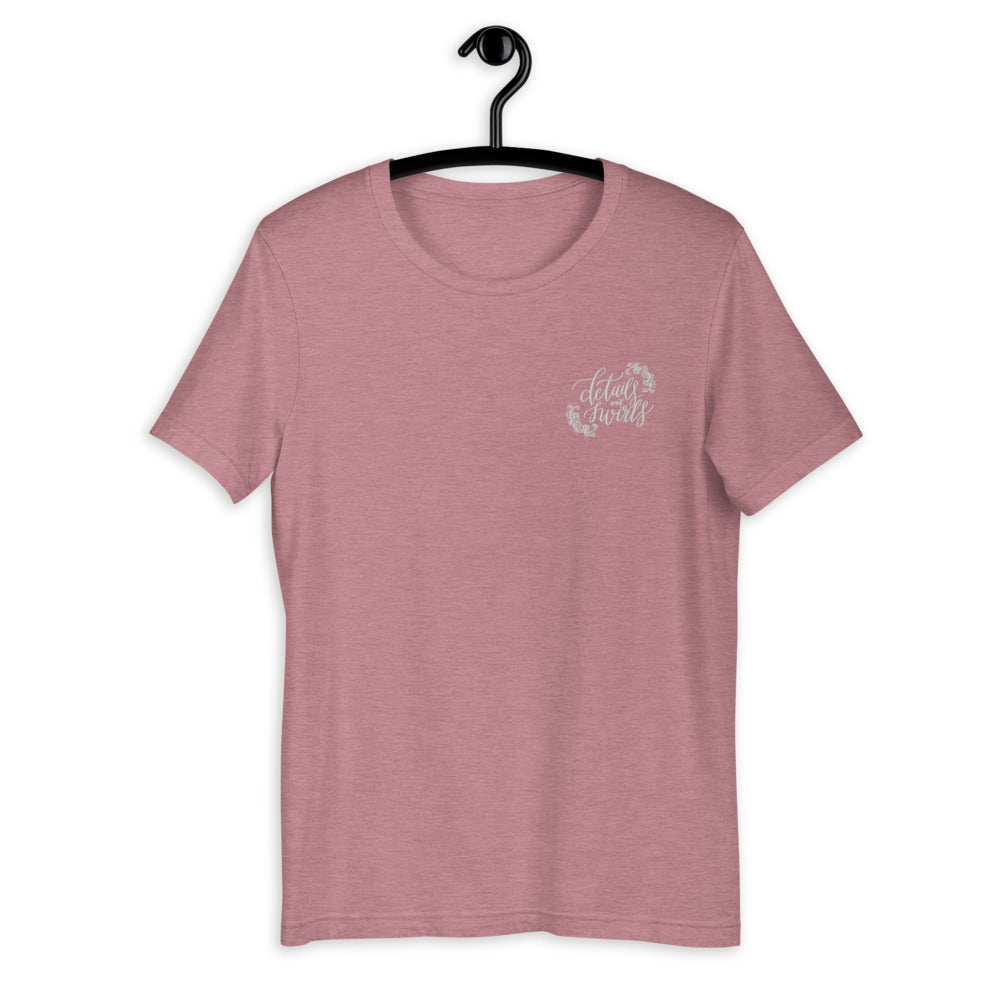 Butter Soft Embroidered Details and Swirls Logo Tee