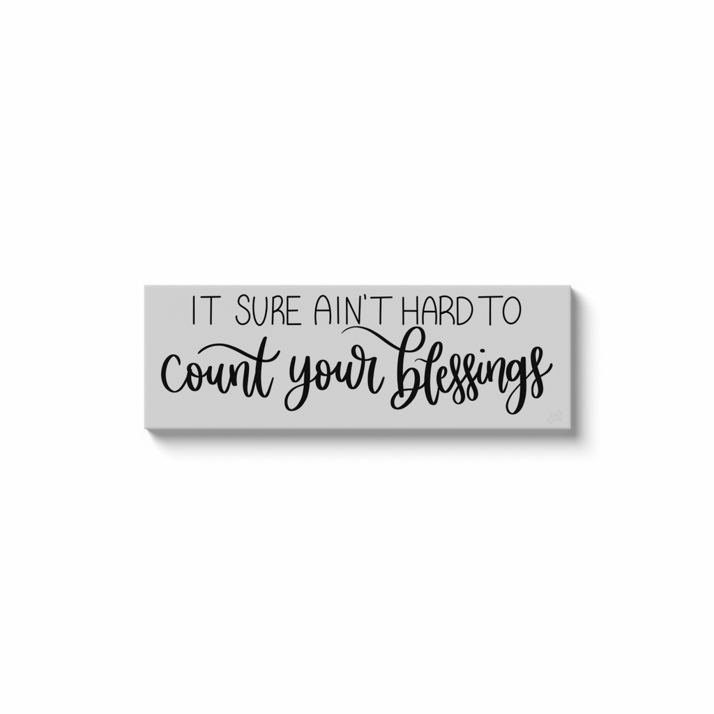 Count Your Blessings Canvas Pring