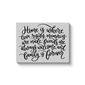 Home Is Where Canvas Sign
