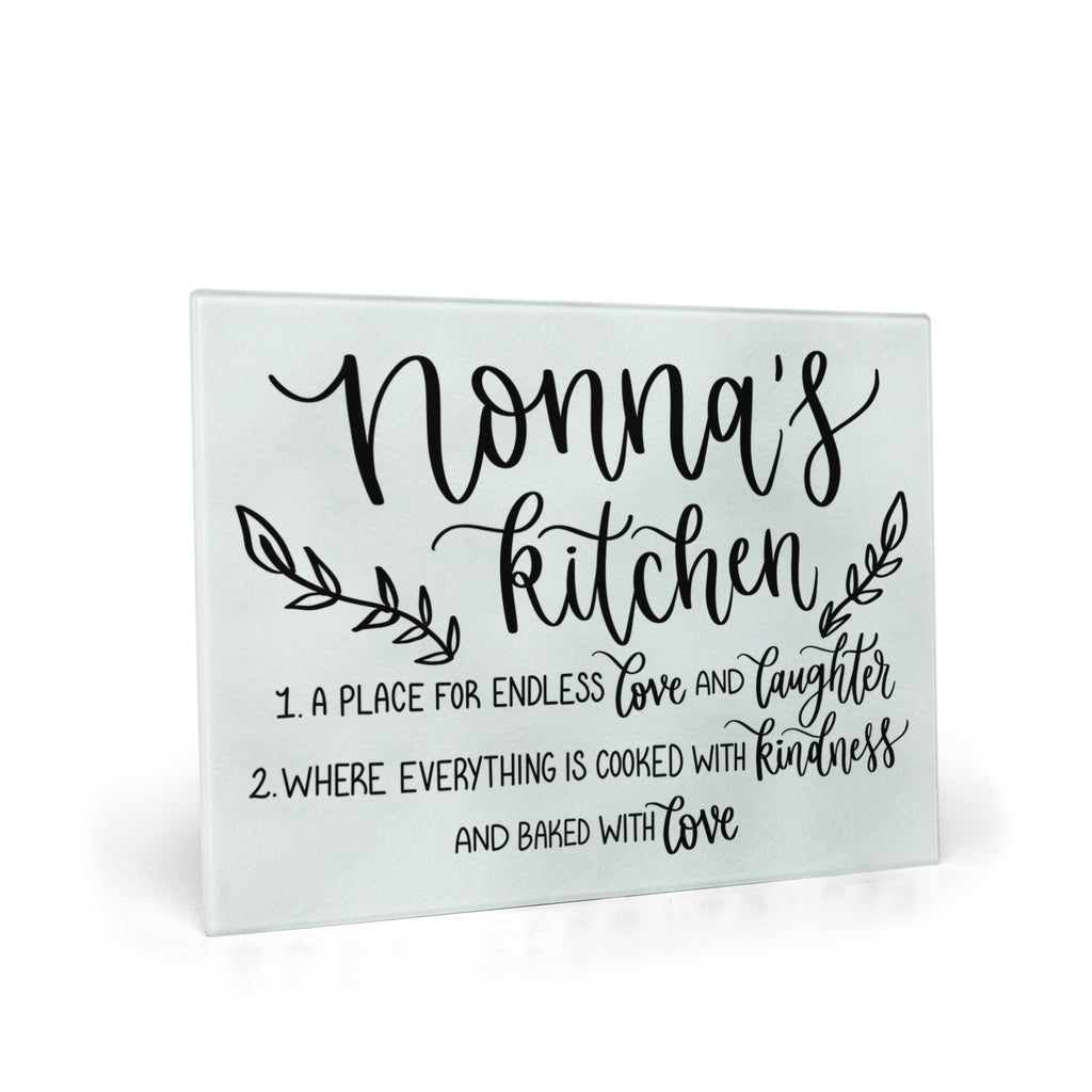 Nonna's Kitchen Glass Cutting Board