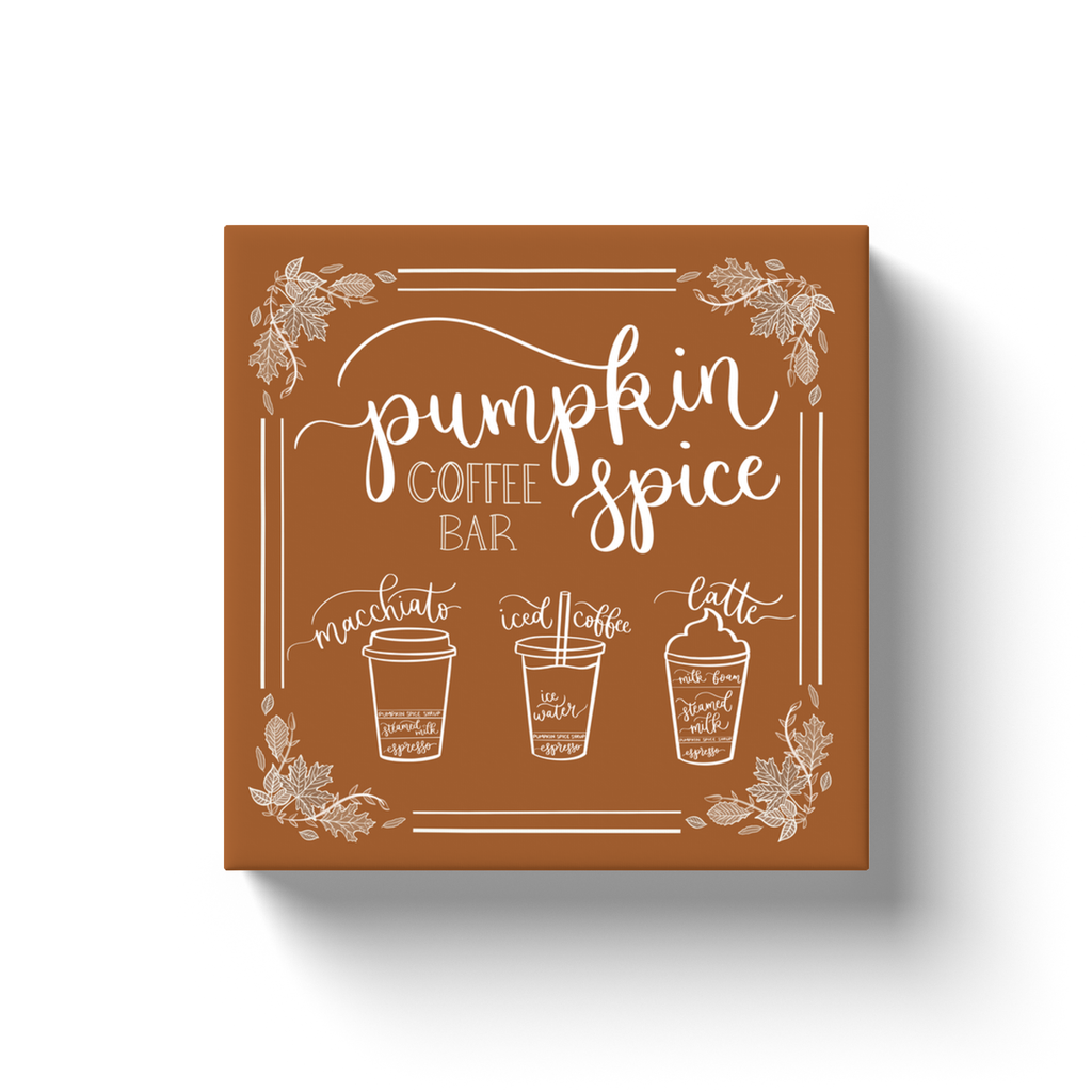 Pumpkin Spice Coffees Canvas