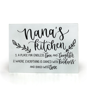 Nana's Kitchen Glass Cutting Board