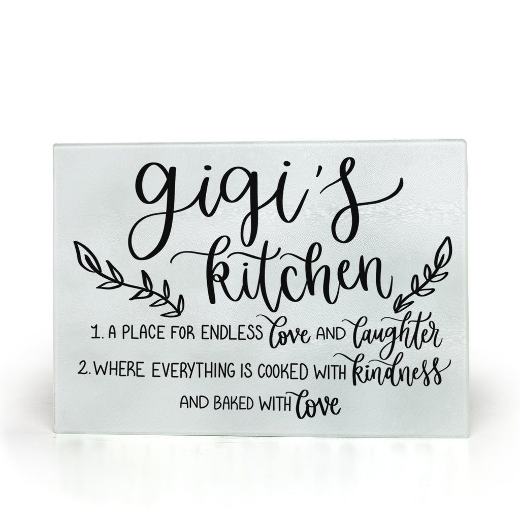 Gigi's Kitchen Glass Cutting Board