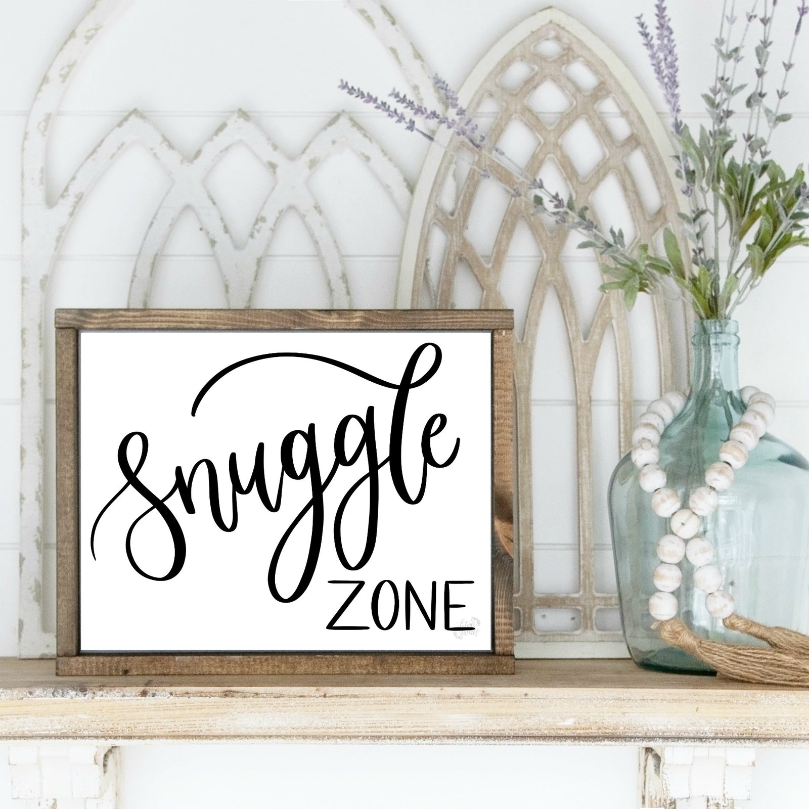 Printable Snuggle Zone Sign