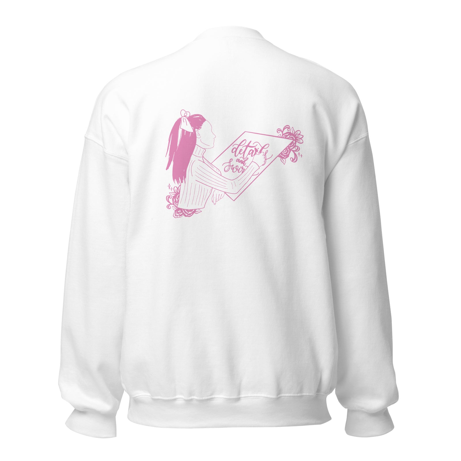 Details and Swirls Writing Logo Crew